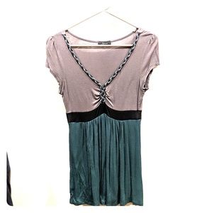 VNeck Braided Tshirt